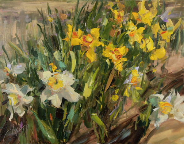 Flurry of daffodils by Stephanie Amato
