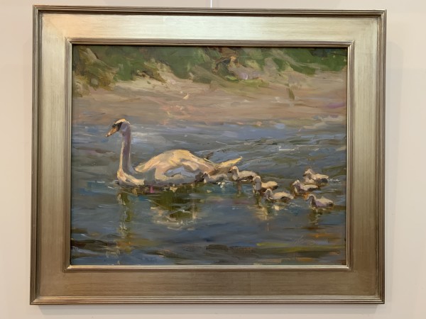 Family of Swans by Stephanie Amato