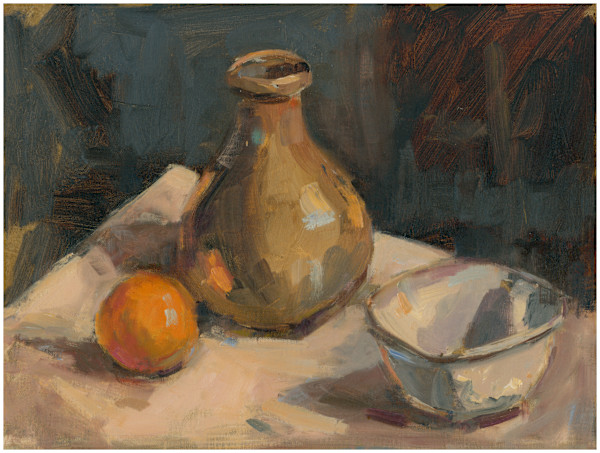 Still Life with Orange by Stephanie Amato