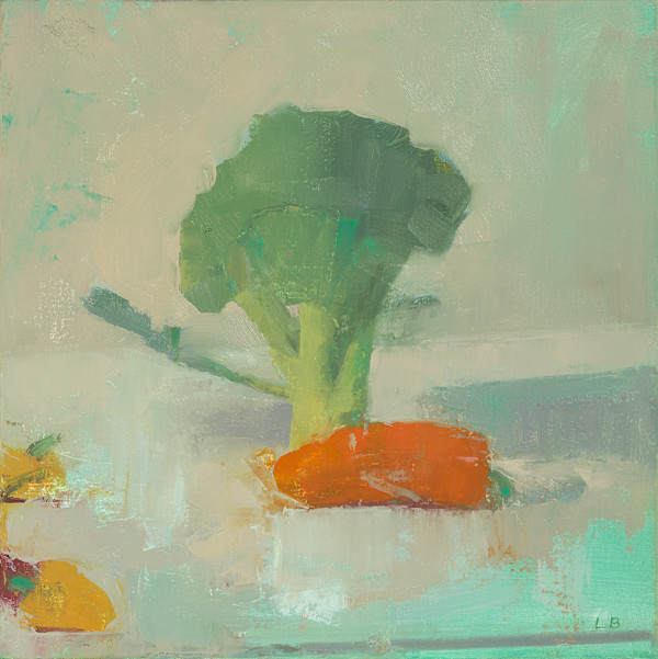 Broccoli and Orange Pepper by Lucy Barber