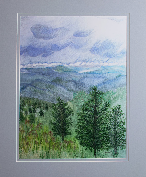 Blue Ridge Parkway 12x16 Reproduction #3 of 5 by Janet Herman