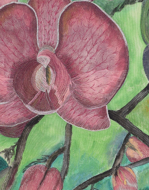 Canvas Orchid by Janet Herman