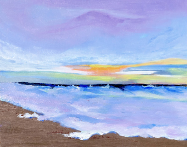 Lavendar Sea Reproduction 1 of 5 by Janet Herman