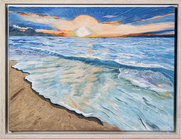 Windy Beach by Janet Herman
