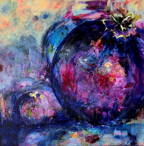 "Blueberries" by Kim Denice Clark, International Fine Artist