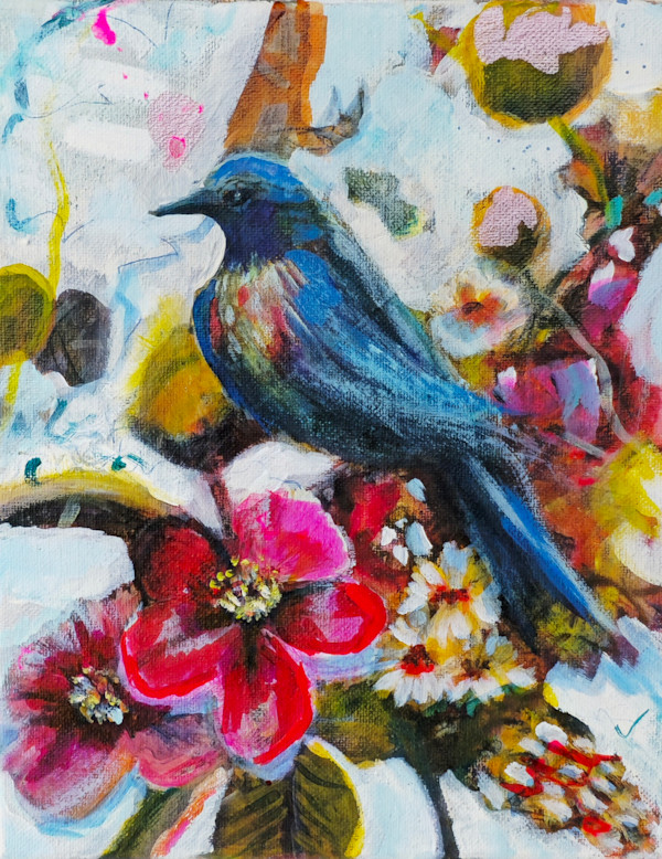 Blue Bird by Kim Denice Clark, International Fine Artist