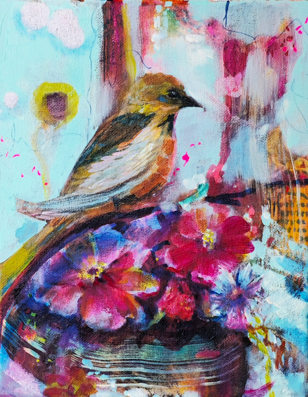 Pretty Bird by Kim Denice Clark, International Fine Artist