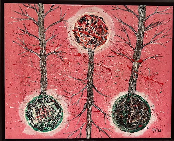 3 Orb Trees by Damen Cheek