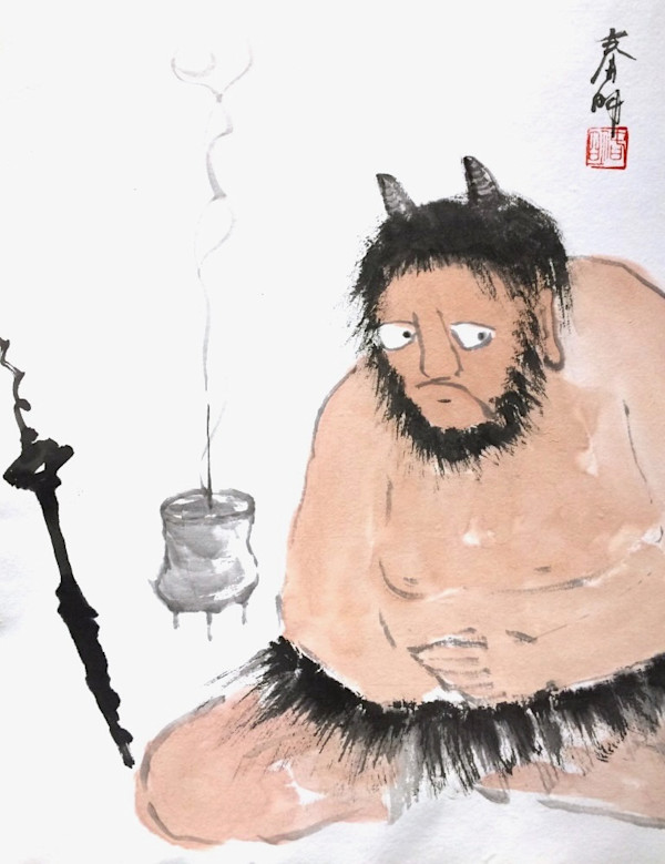 Meditating Demon by Tsun Ming Chmielinski