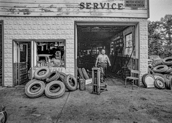 Route 28 Garage by Raphael Warshaw