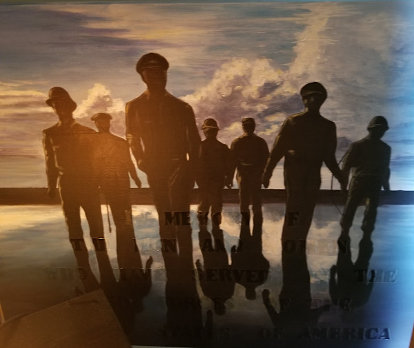 Men Walking on Water by Harry "HEC" Ellis