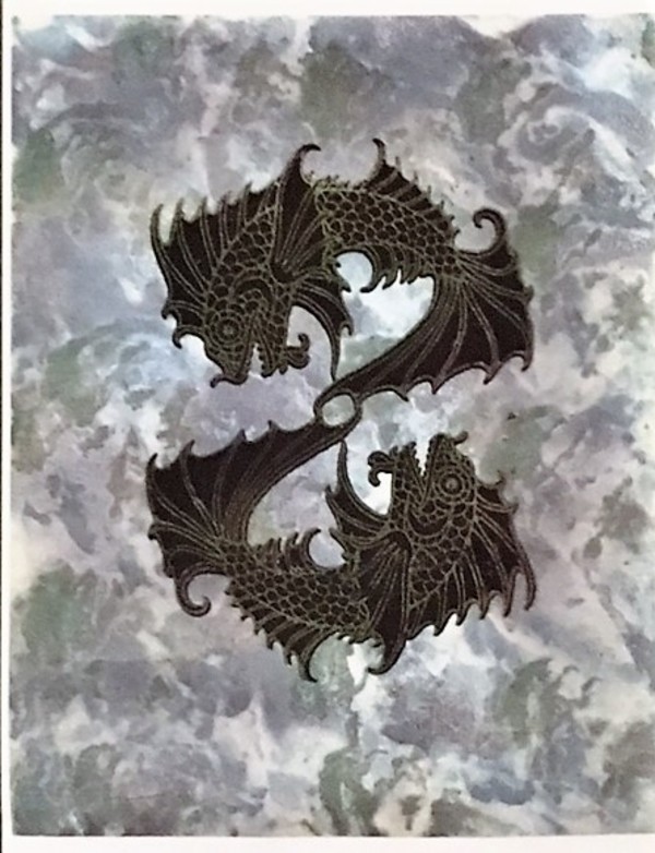 Untitled (Mirrored Dragon Fish) by Carole Alden
