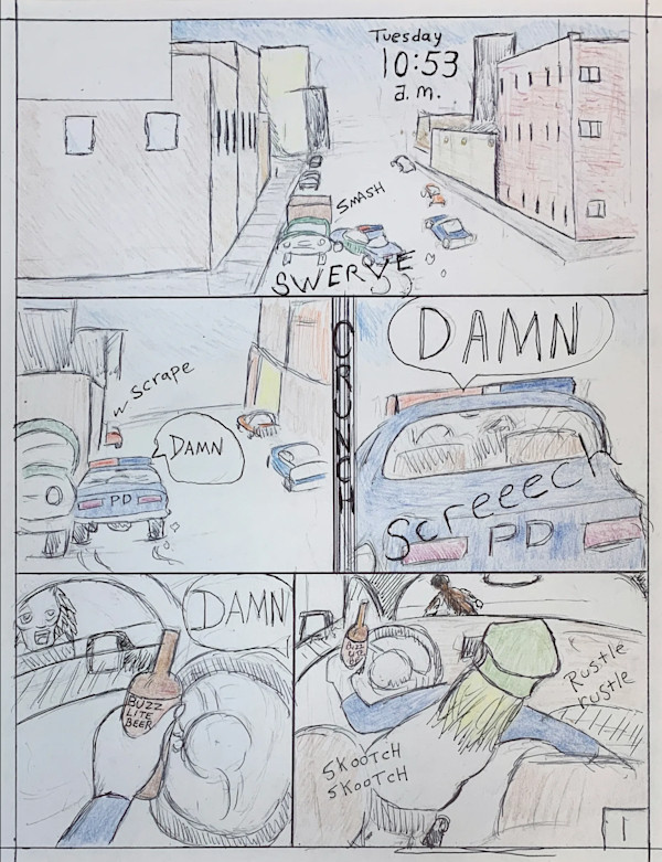 Dinah the Cop Storyboard p.2 by Ted 'Wizdom' Snider