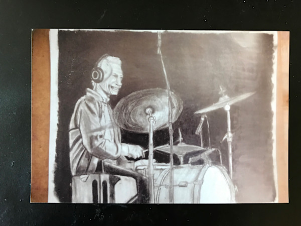Charlie Watts in 2019 by Rick Luellen