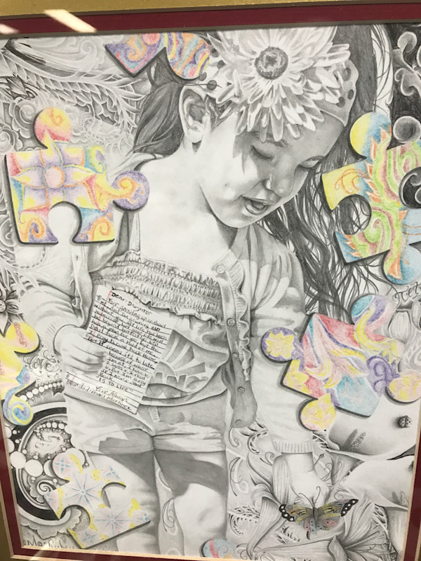 Girl With Puzzle Pieces by Daniel Martinez