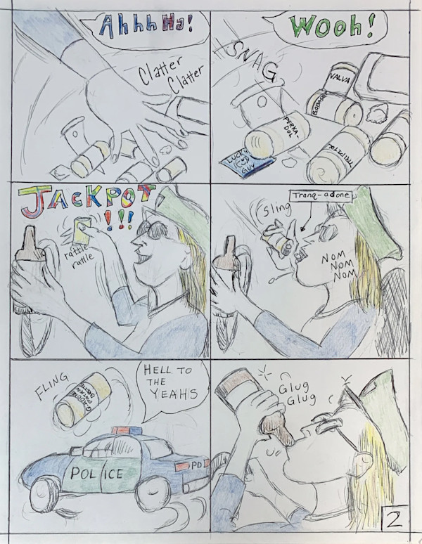 Dinah the Cop Storyboard p.1 by Ted 'Wizdom' Snider