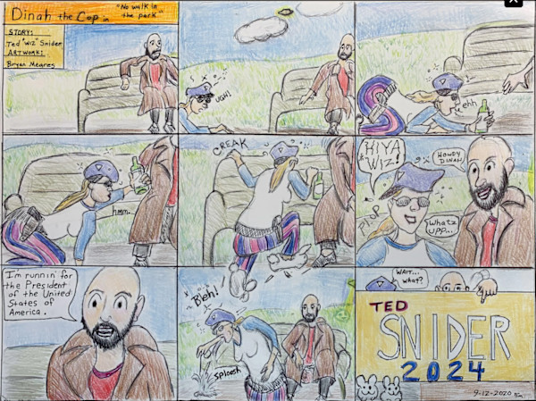 Dinah the Cop in No Walk in the Park by Ted 'Wizdom' Snider