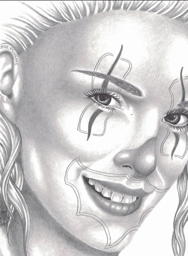 A Beautiful Clown by DC an ILL-FIENCED Art Creation