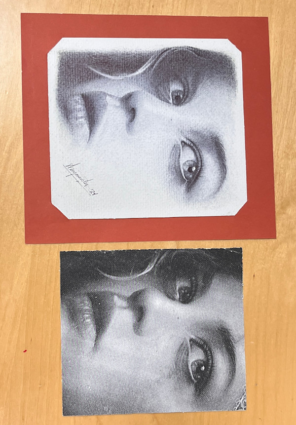 Untitled Portrait after piece by Melanie Delon by Timothy C. Weinmeister