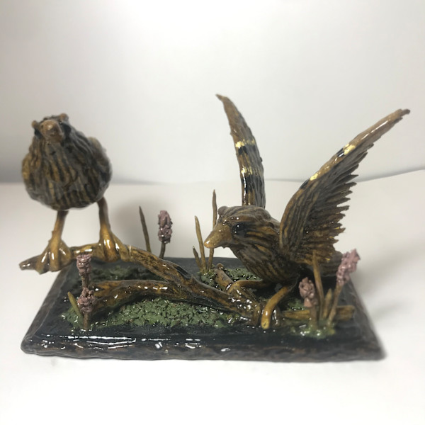 Two Sparrows by Charles Finney