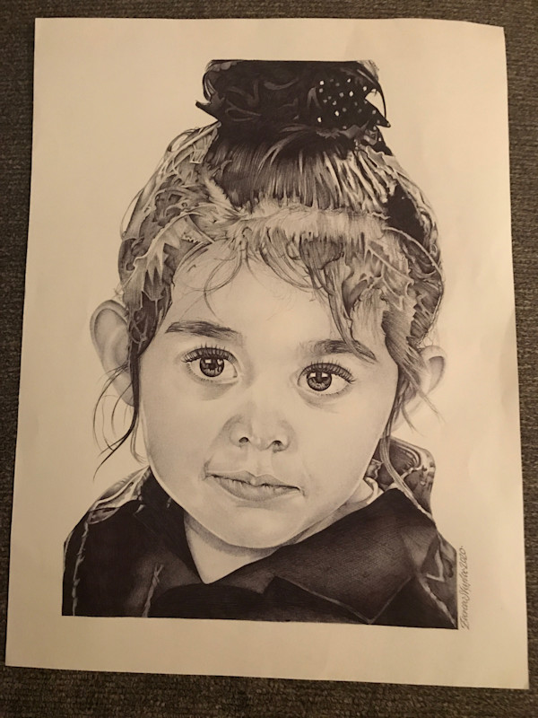 Girl with Hair in Bun by Daniel Martinez