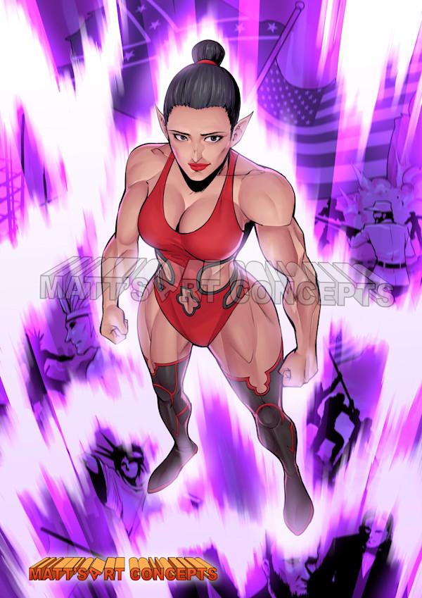 Digital Rendering Heroine by Matt's Art Concepts