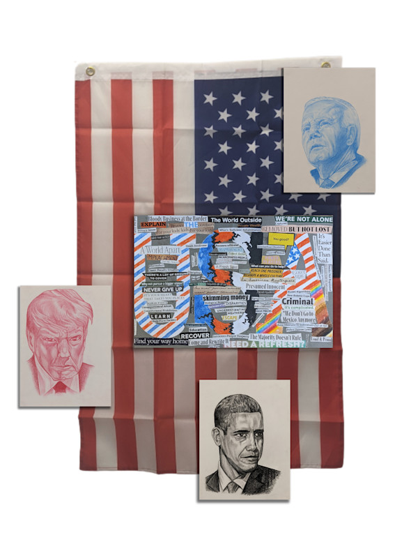 The United States: Red, Blue, Black by Cedar Annenkovna