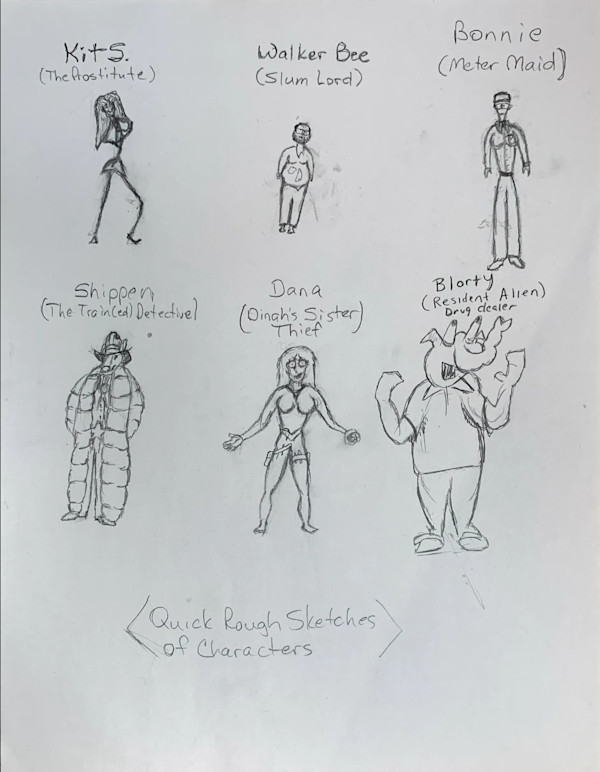 Collaborative Sketches by Ted 'Wizdom' Snider