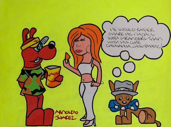 Sharing Nachos with Pretty Strangers by Arnoldo Juarez