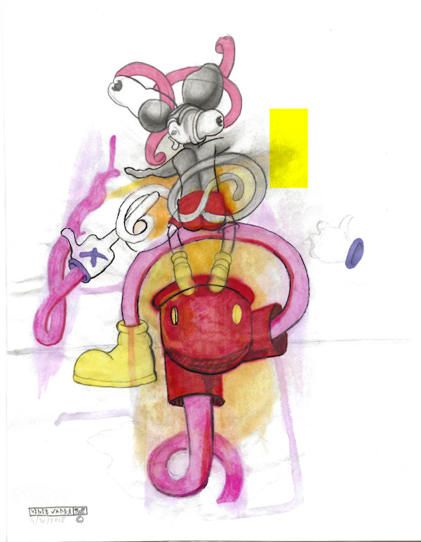 Doodled Sicky Mouse 00 by Vince Vader