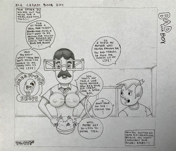 Ice Cream Boob Day by Vince Vader