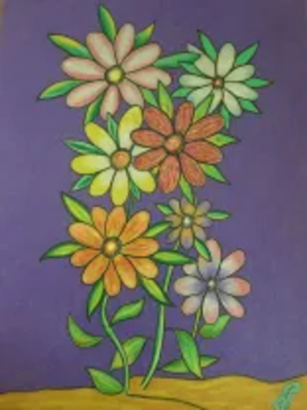 Happy Flowers by John W. Zenc