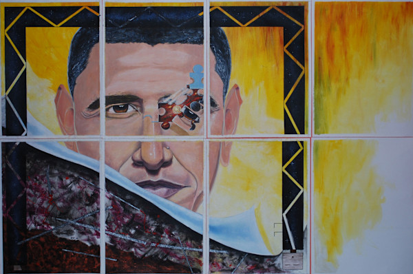Untitled (Obama Portrait) by Aquilla Barnette, Yuri Kadamov, Lezmond Mitchell