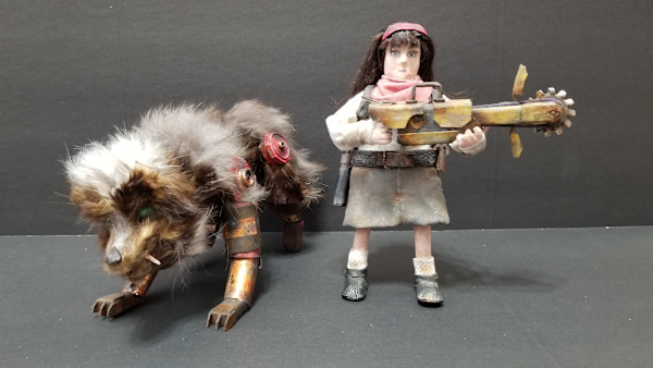 Child- Big Saw and Dog by Cuong "Mike" Tran