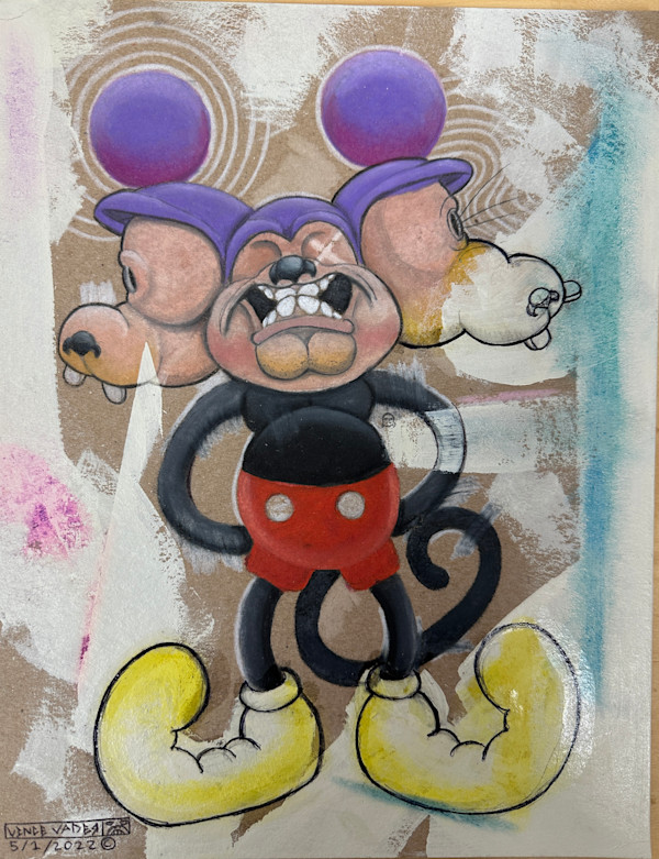 Sickey Mouse New Birth Face by Vince Vader