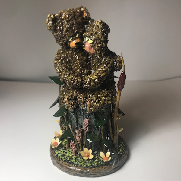 Two Bears Hugging by Charles Finney
