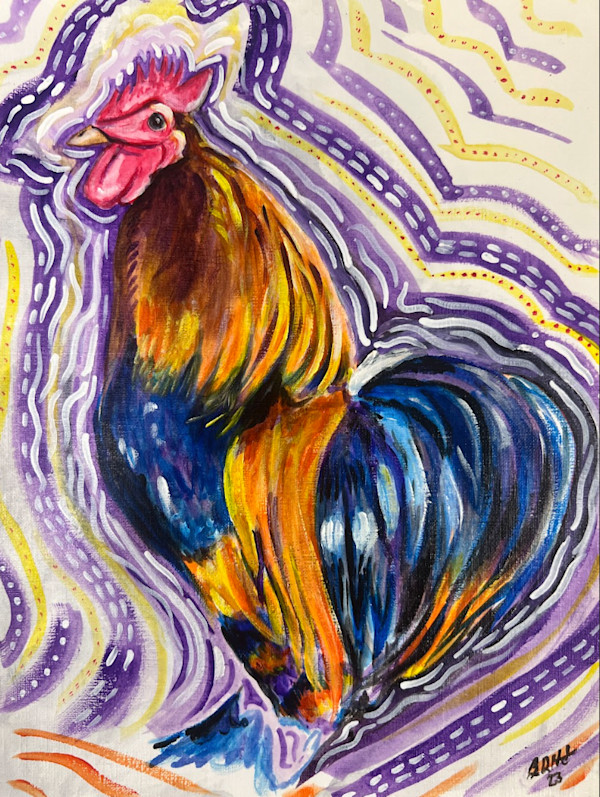 Colorful Rooster by Brian Hindson