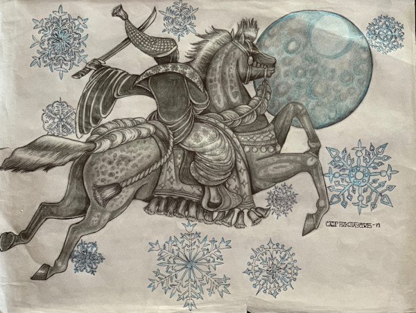 Genjis horse Murasaki by Cedar Annenkovna