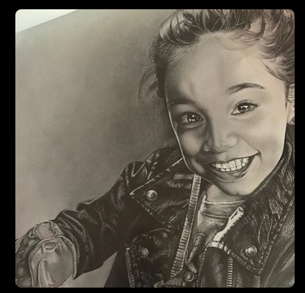 Girl With Leather Jacket by Daniel Martinez