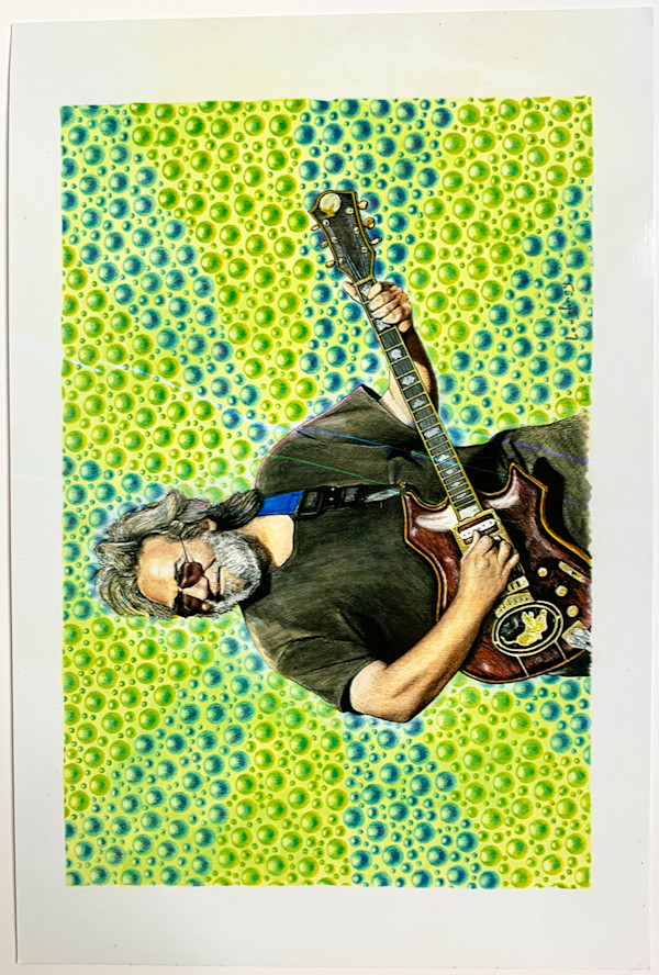 Jerry Garcia by "Courtesy the Artist" or "Courtesy Mark Loughney"