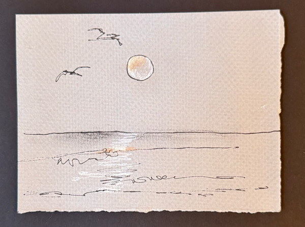 Moonset, Treasure Island by Margarete de Soleil