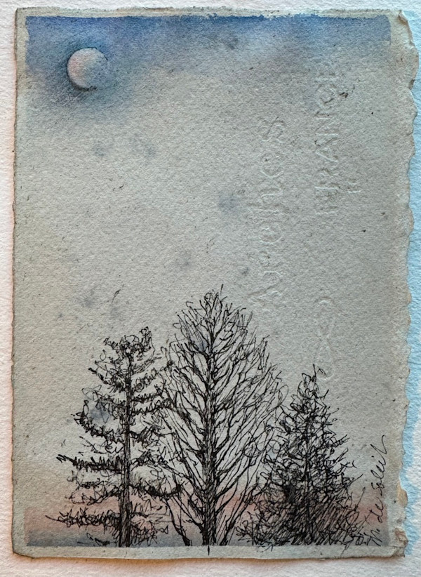 Winter Moonset I by Margarete de Soleil