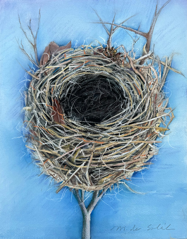 Nest with Dried Leaves (Eloquence) by Margarete de Soleil