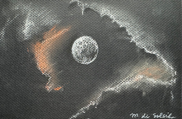 Full Moon with Clouds II by M. de Soleil, Image 1.