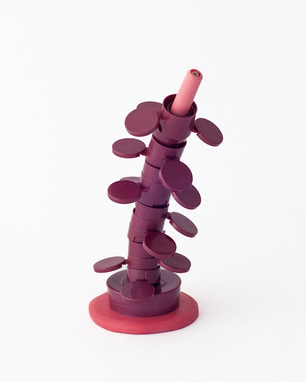 Impossible Plant V (maroon) by Eve De Jong