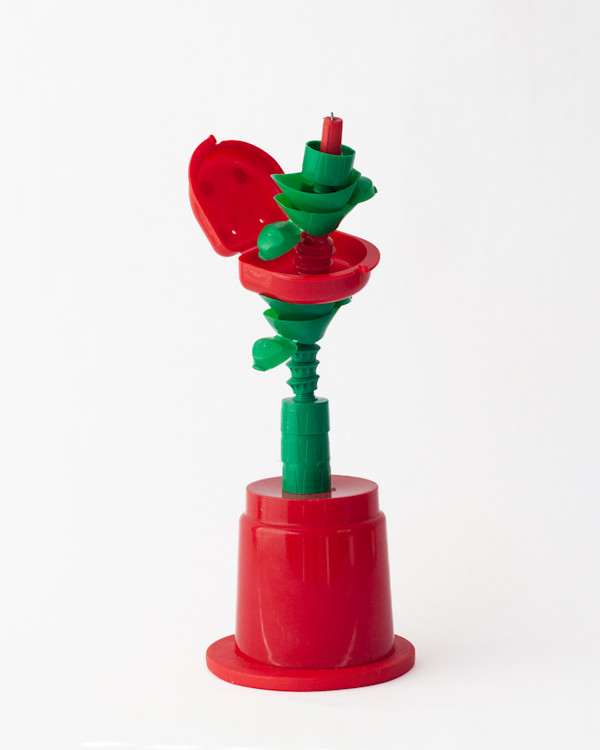 Impossible Plant XVIII (red and green) by Eve De Jong