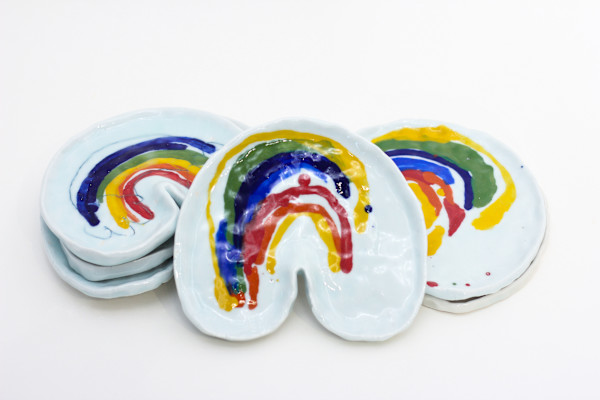 Rainbow Plates, Collab with John Domenico by Kaitlyn Tucek, Image 1.