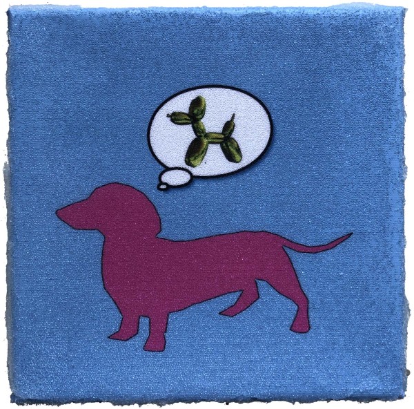 Dog Dreams of Jeff Koons Blue 5/25