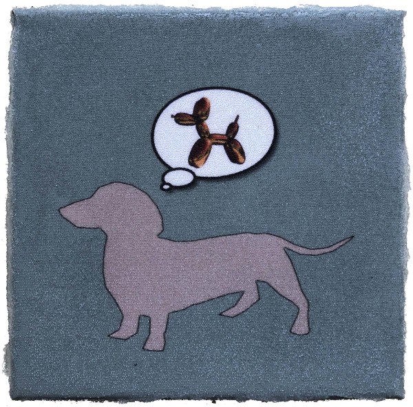 Dog Dreams of Jeff Koons Gray Proof 1