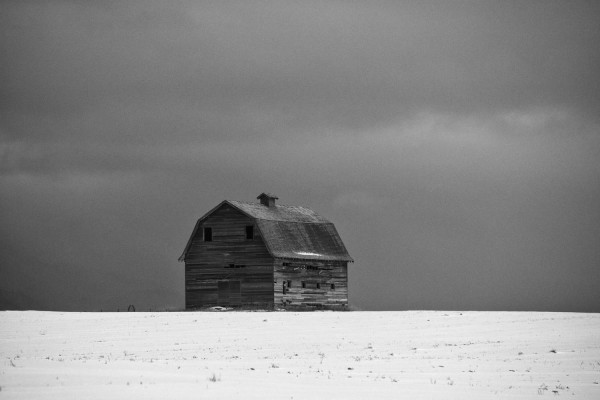 THE OLD BARN IN WINTER 2/15 by Landry Major